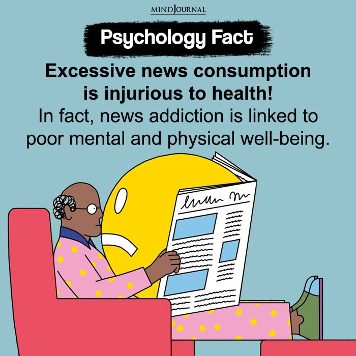 Excessive news consumption is injurious to health