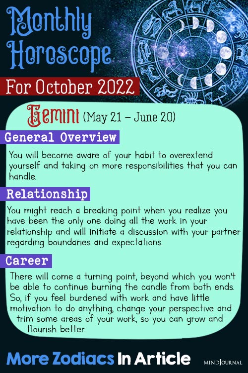 Monthly Horoscope prediction October detail