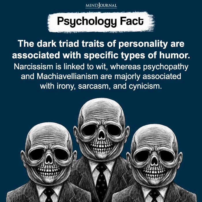 The dark triad traits of personality are associated