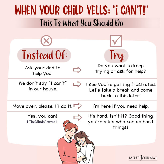 When Your Child Yells: “I Can’t!”, This Is What You Should Do