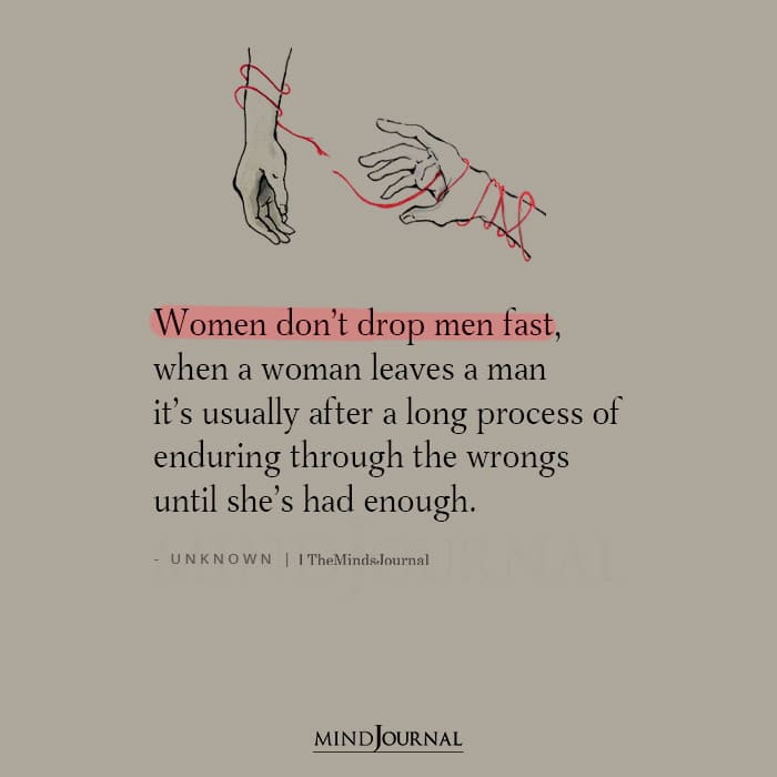 Women Dont Drop Men Fast