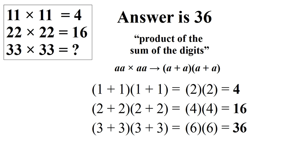 Math Intelligence Test Problem 4