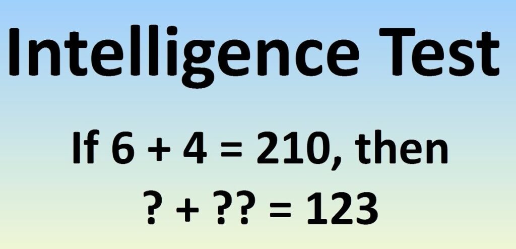 Math Intelligence Test Problem 1