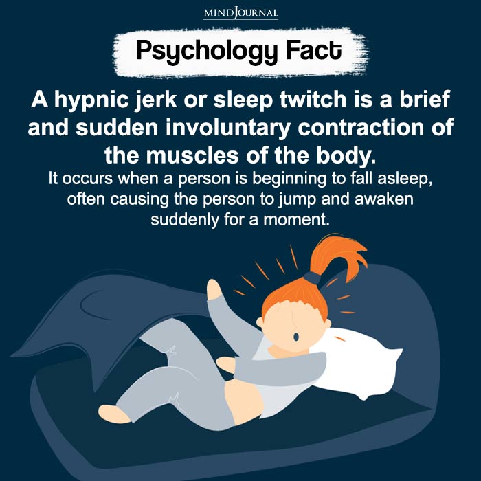 A Hypnic Jerk Or Sleep Twitch Is A Brief