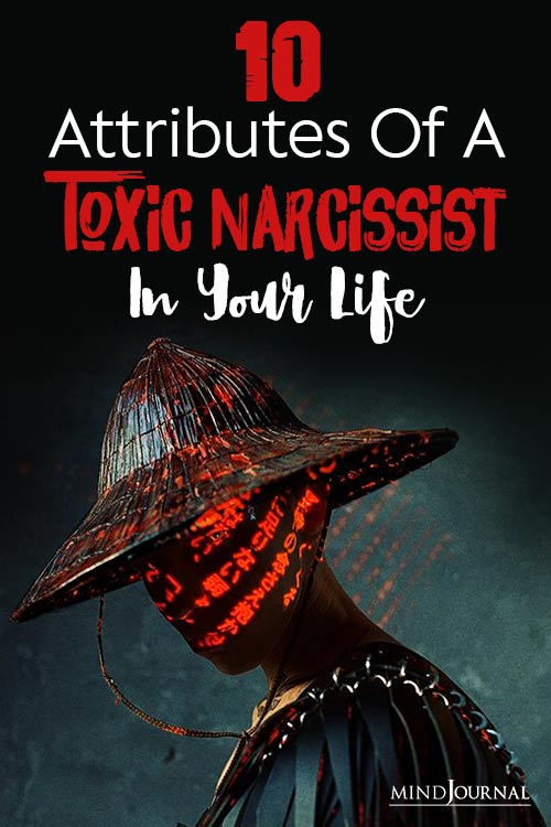 Attributes of A Toxic Narcissist In Your Life pin