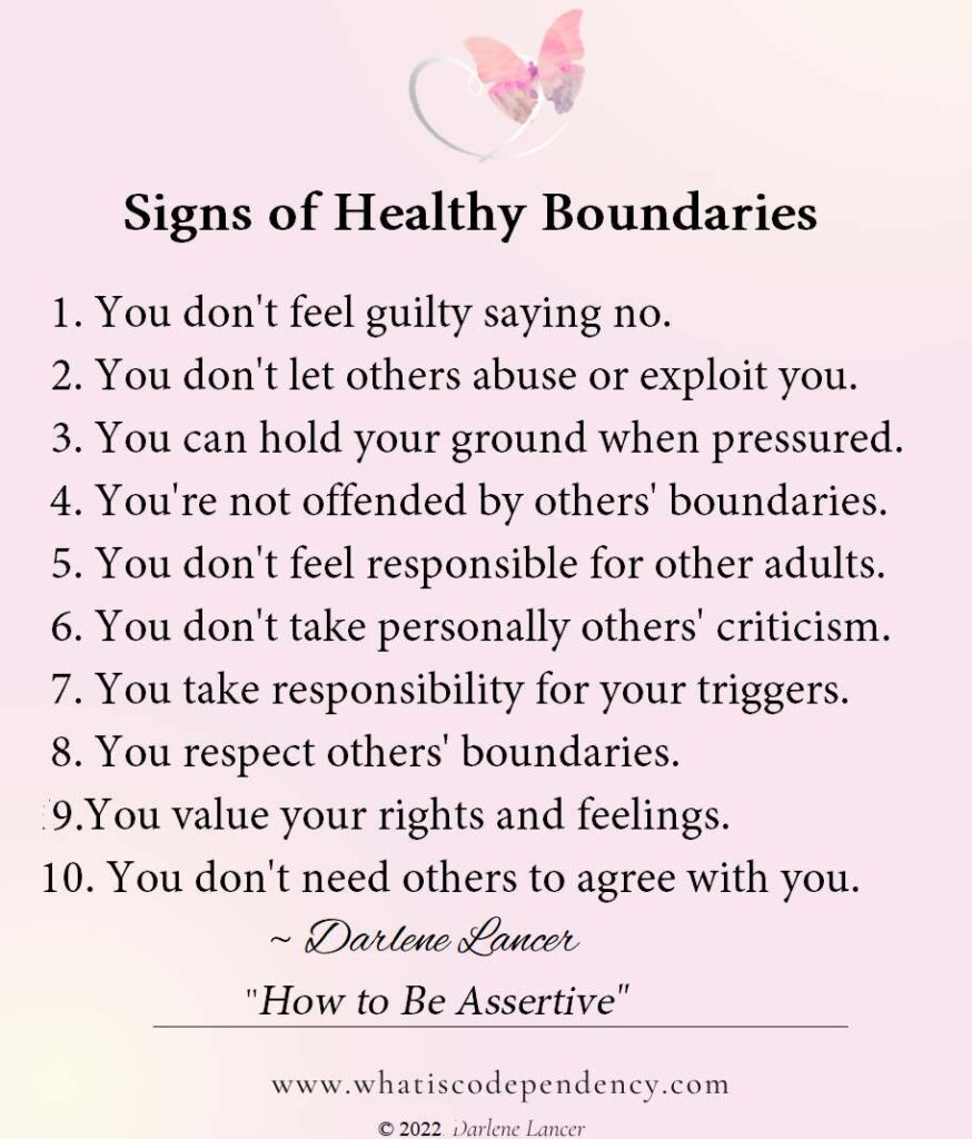 10 Signs Of Healthy Boundaries