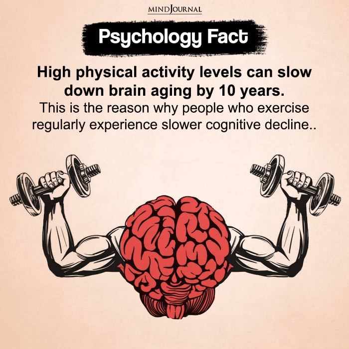 High physical activity levels can slow down brain aging by 10 years