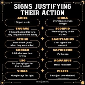 How The Zodiac Signs Justify Their Action - Zodiac Memes