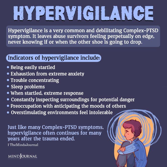 Hypervigilance is a sign of high functioning PTSD