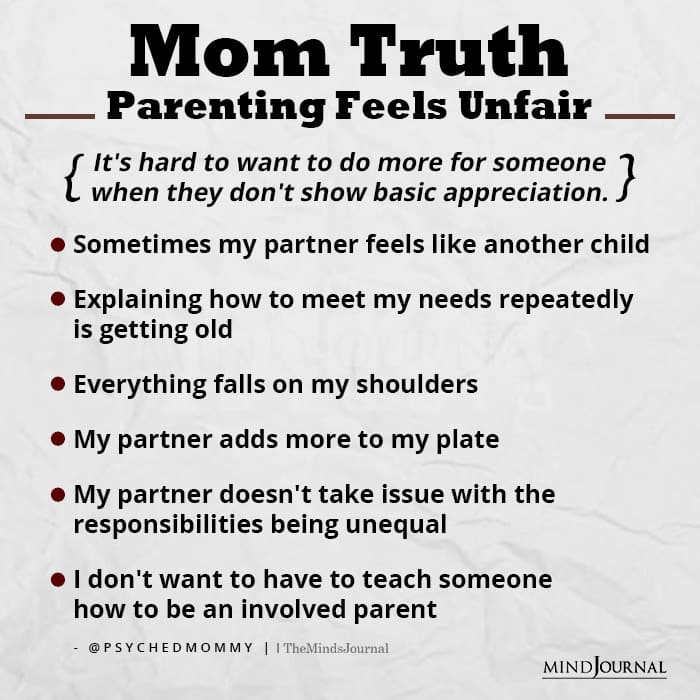 Mom Truth Parenting Feels Unfair