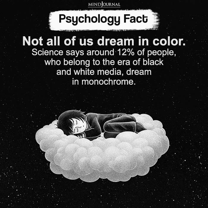 Not all of us dream in color