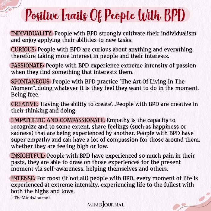 Positive Traits Of People With BPD