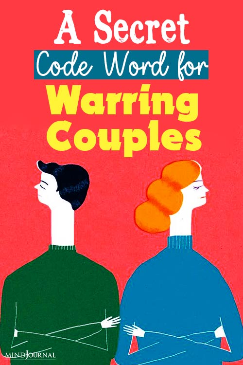 Secret Code Word for Warring Couples pin