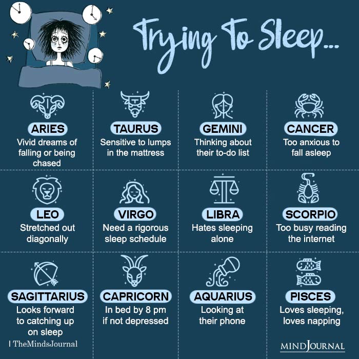 The Zodiac Signs And Their Sleep Rituals