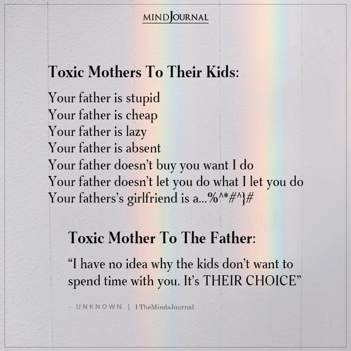 Toxic Mothers To Their Kids