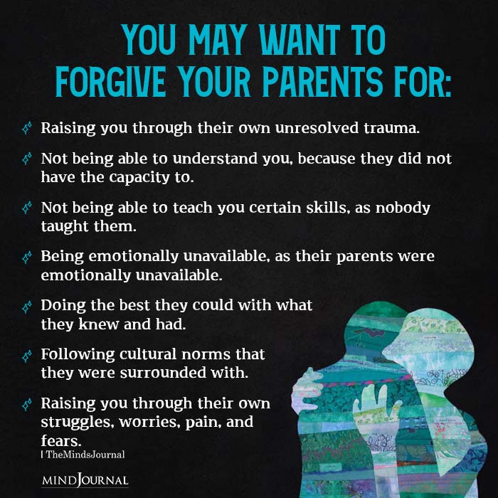 Forgiving your emotionally absent mother