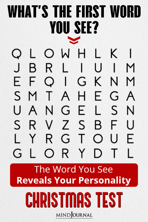 Christmas Test First Word You See Reveals Personality pin