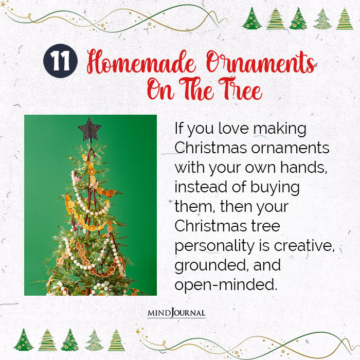 Christmas Tree Personality Homemade Ornaments Tree
