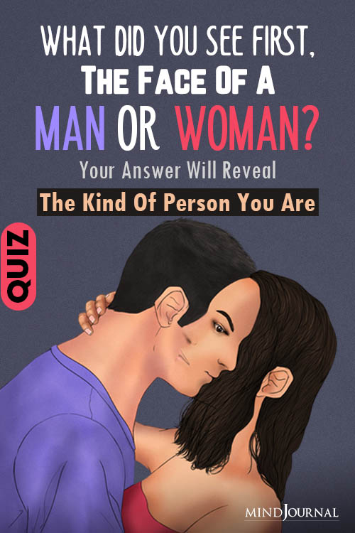 Did You See The Face Of A Man Or Woman quiz pin