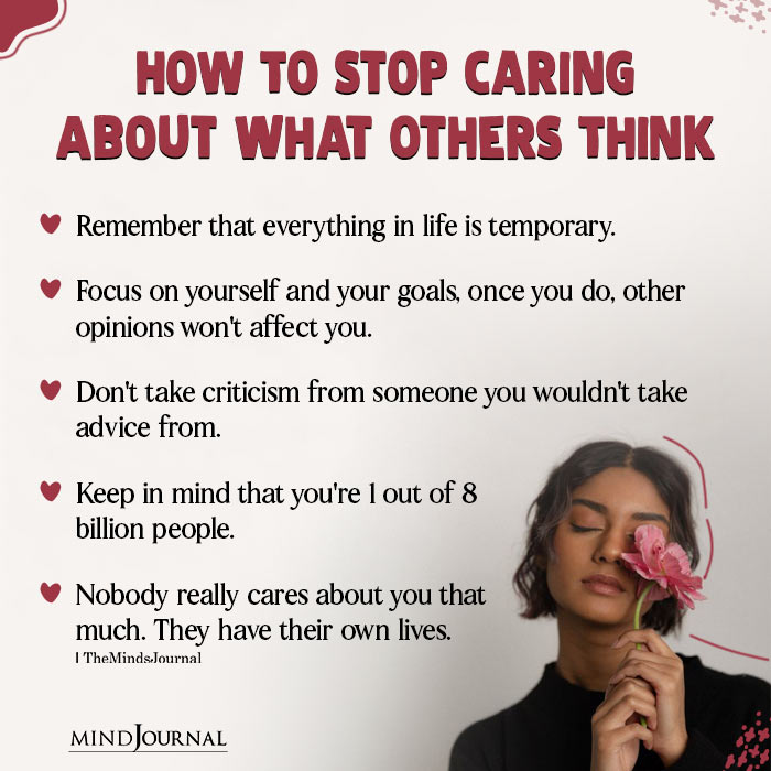 How To Stop Caring About What Others Think