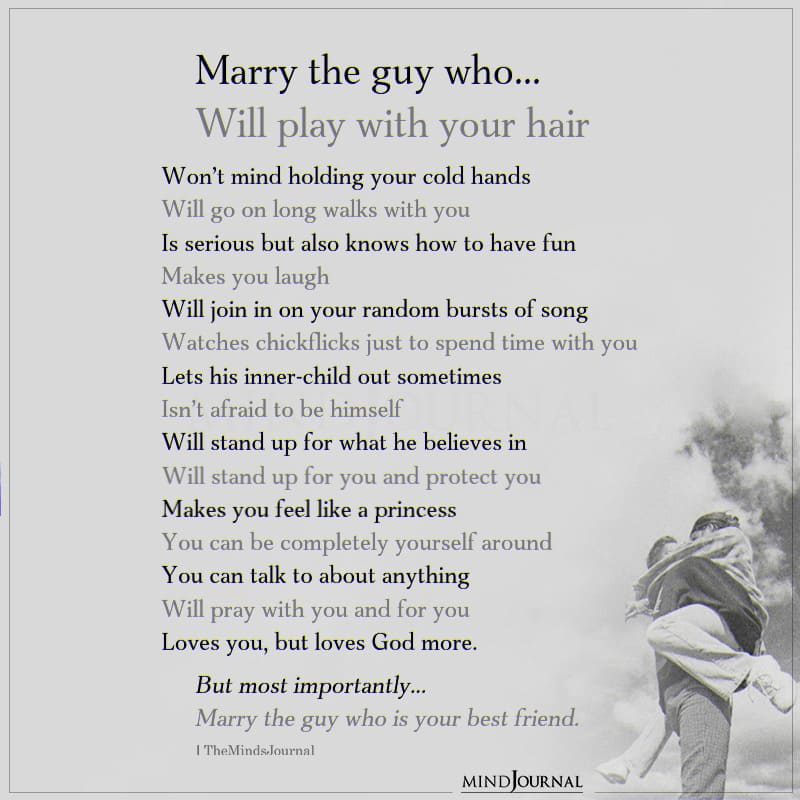 Marry The Guy Who Is Your Best Friend