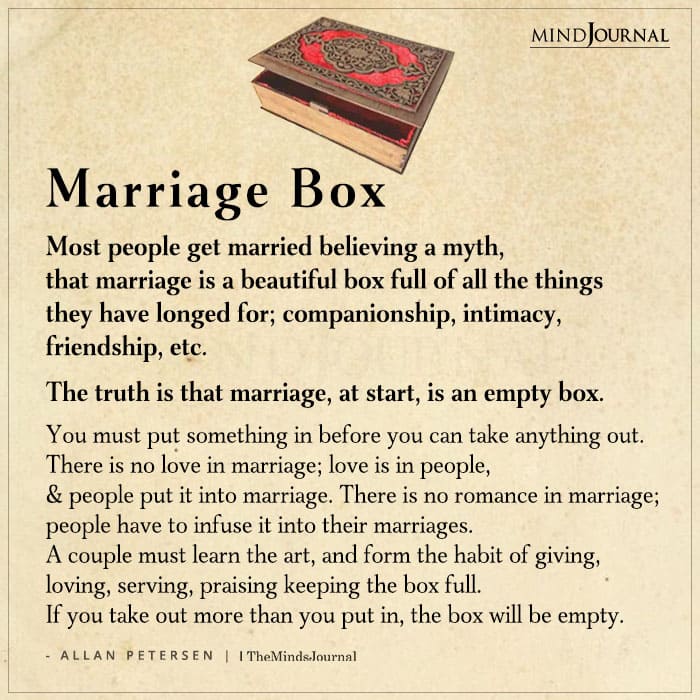 Most People Get Married Believing A Myth