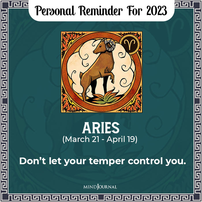 Personal Reminder For Zodiacs new year aries