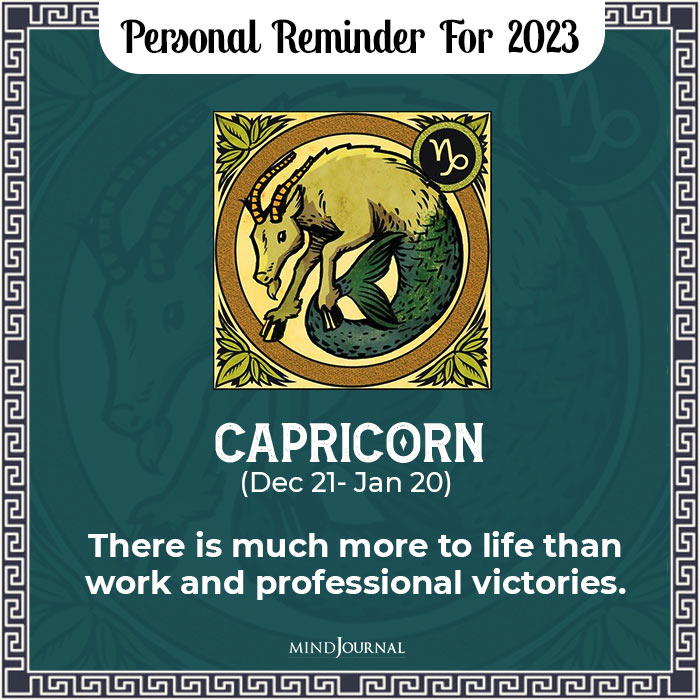 Personal Reminder For Zodiacs new year capricorn