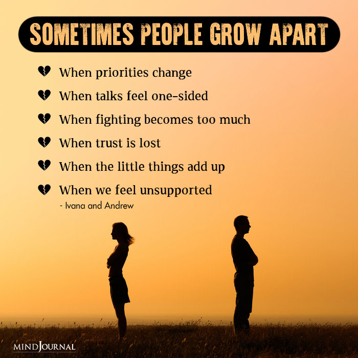 Sometimes People Grow Apart