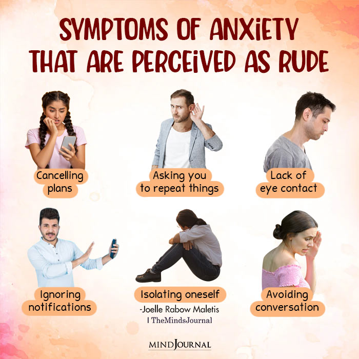 Symptoms Of Anxiety That Are Perceived As Rude