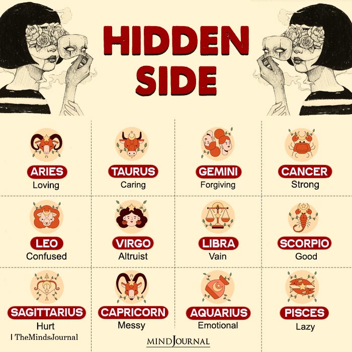 The Hidden Side Of Each Zodiac Sign Zodiac Memes