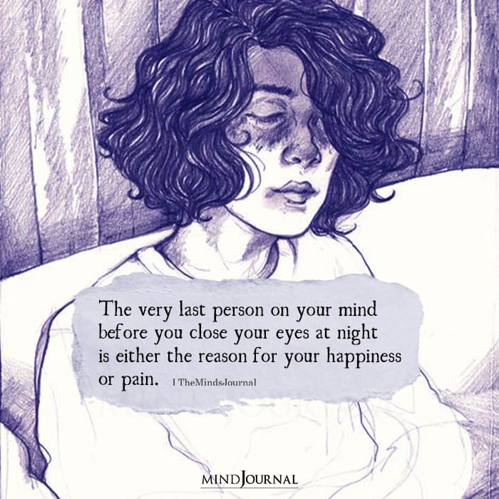 The Very Last Person On Your Mind