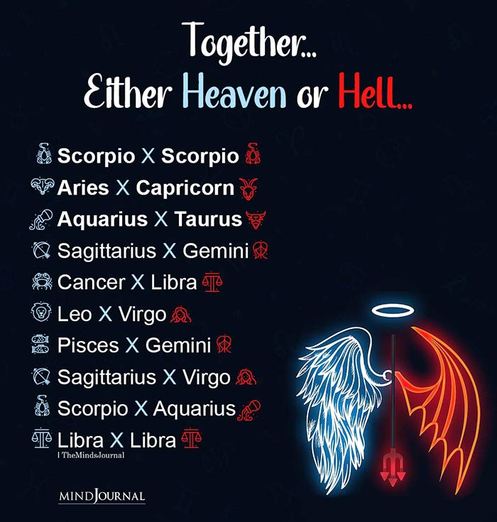 These Zodiac Signs Together Are Either Heaven Or Hell