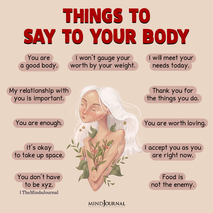 Things To Say To Your Body