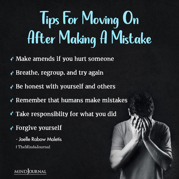 Tips For Moving On After Making A Mistake