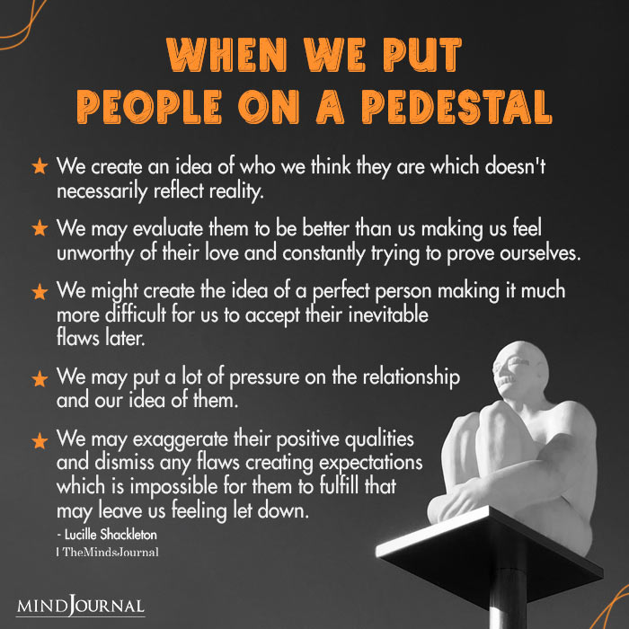 When We Put People On A Pedestal