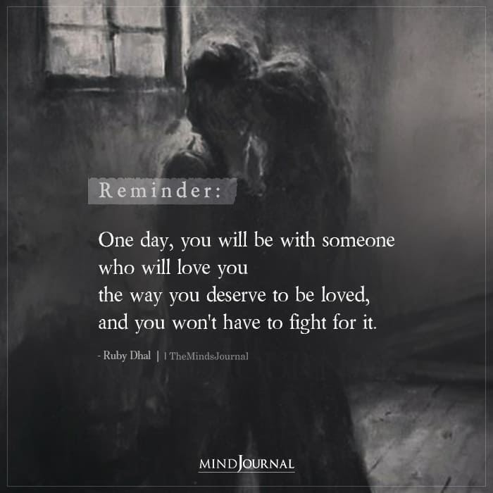 You Will Be With Someone Who Will Love You