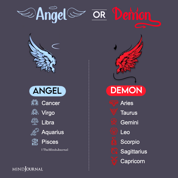 Zodiac Signs As Angels And Demons