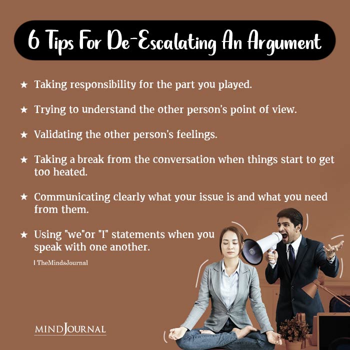 6 Tips For De-Escalating An Argument