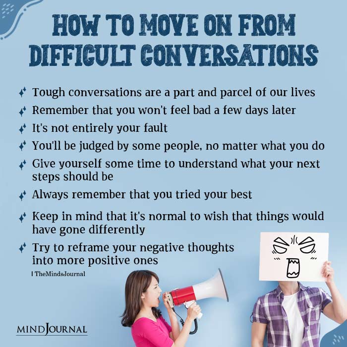 How To Let Go And Move On From Difficult Conversations