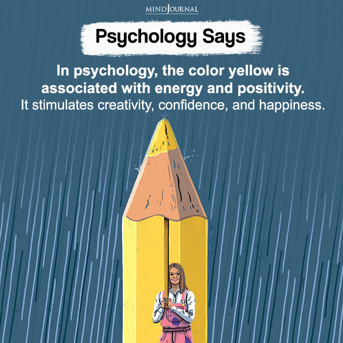 In Psychology, The Color Yellow Is Associated With Energy