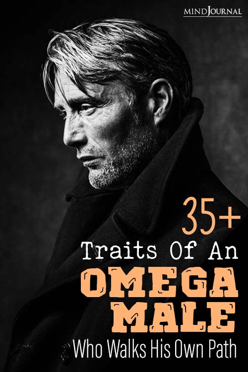 Omega Male Traits Man Walks His Own Path pin