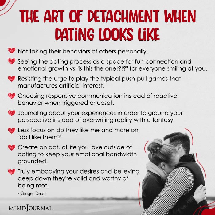 The Art Of Detachment When Dating Looks Like