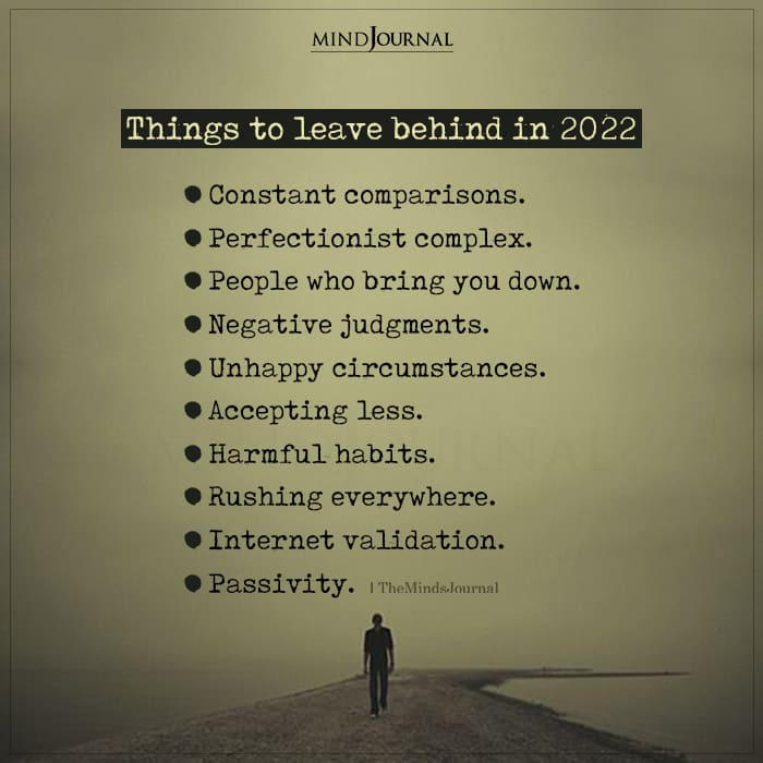 Things To Leave Behind In 2022