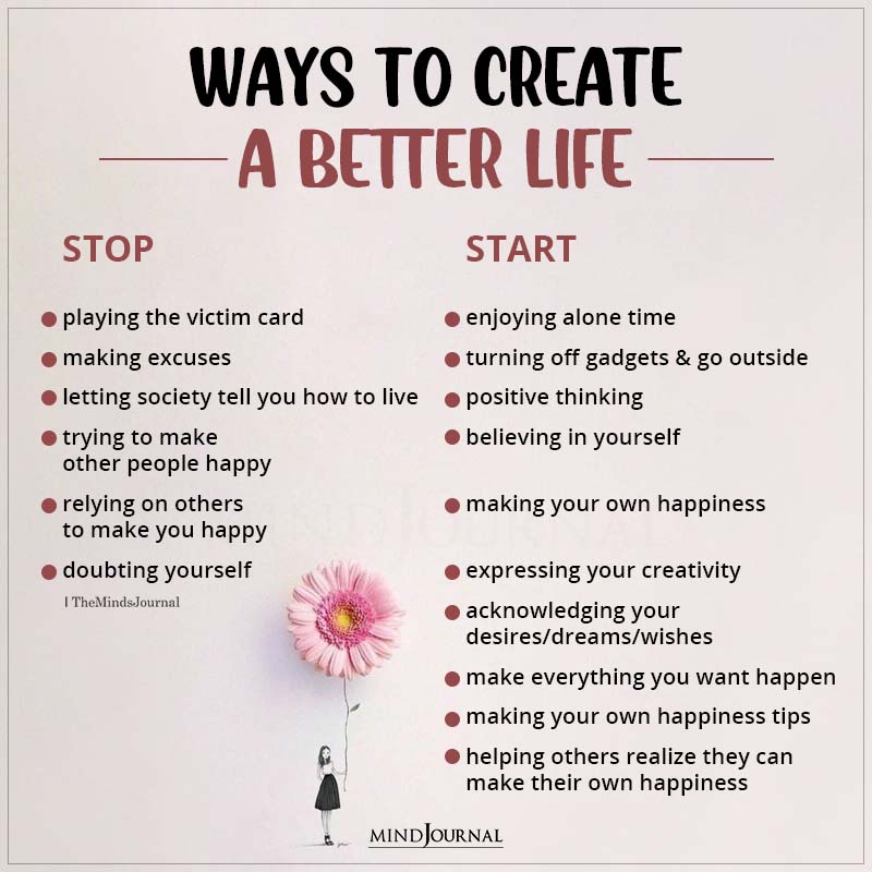 Ways To Create A Better Life