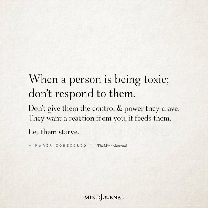 When A Person Is Being Toxic