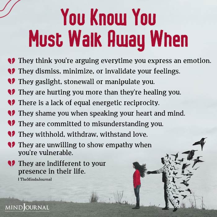 knowing when to walk away