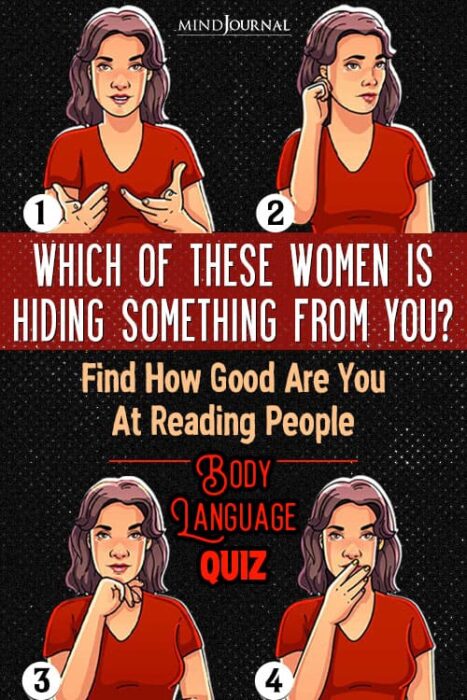 Body Language Quiz Which Of These 4 Women Is Hiding Something pin