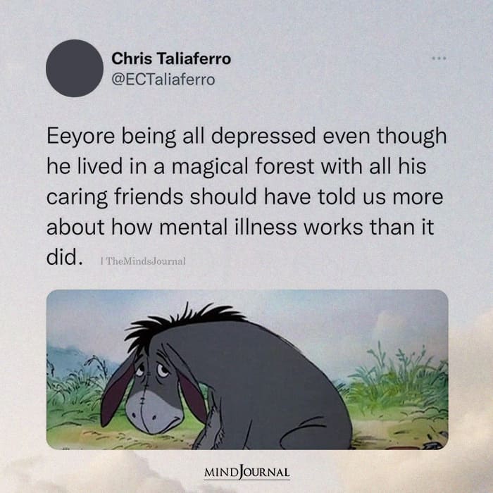 Eeyore Being All Depressed Even Though