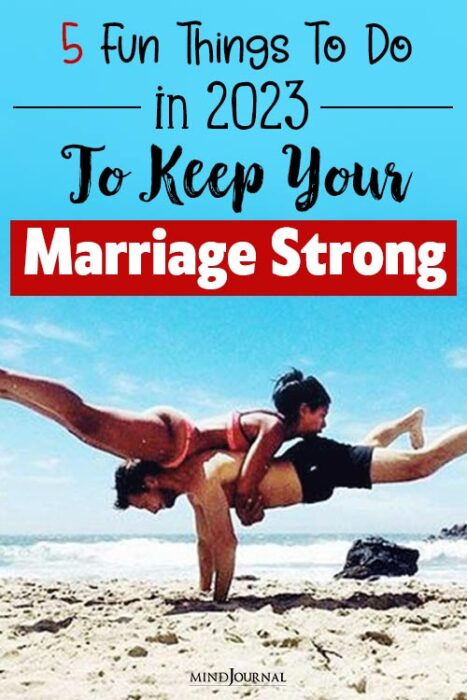 Fun Things To Do to Keep Your Marriage Strong pin